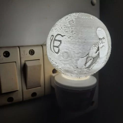 Guru Nanak Mini Moon Lamp image 2