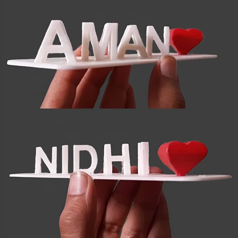 Personalized 3D Flip Name Gift for Couples, Family & Friends | Custom Name Decor | Unique Gift for Anniversary, Wedding, Engagement & Birthday